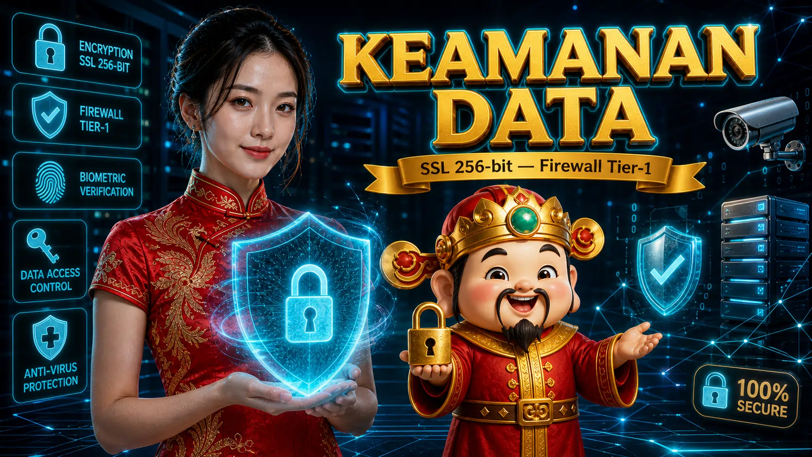 Keamanan Data DewaHoki - SSL 256-bit & Firewall Tier-1